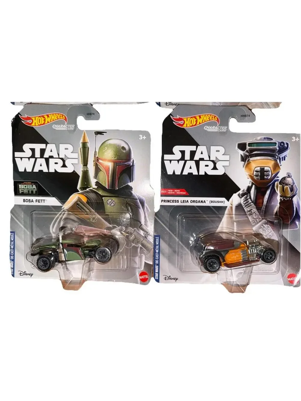 Hot Wheels Character Cars-Star Wars Complete Set of 6 Brand New Grogu Leía Luke